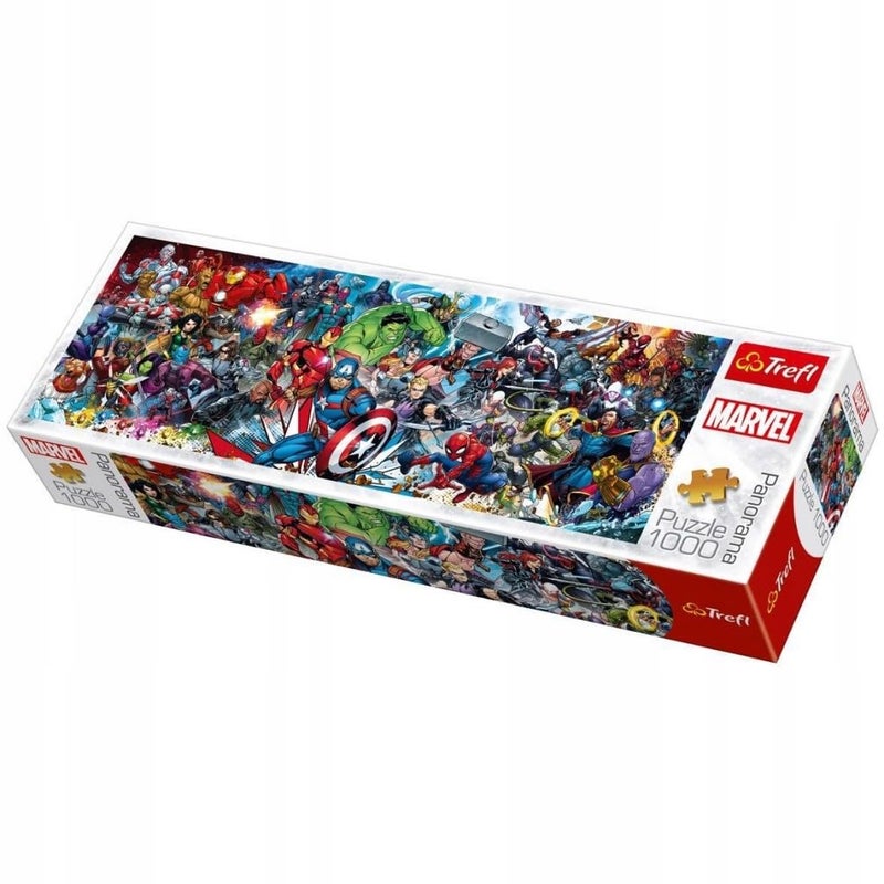 Trefl Marvel Avengers Panorama 1000 Piece Jigsaw Puzzles for Adults & Children Aged 12+ Marvel Universe Wide Panoramic Puzzle - Image 2